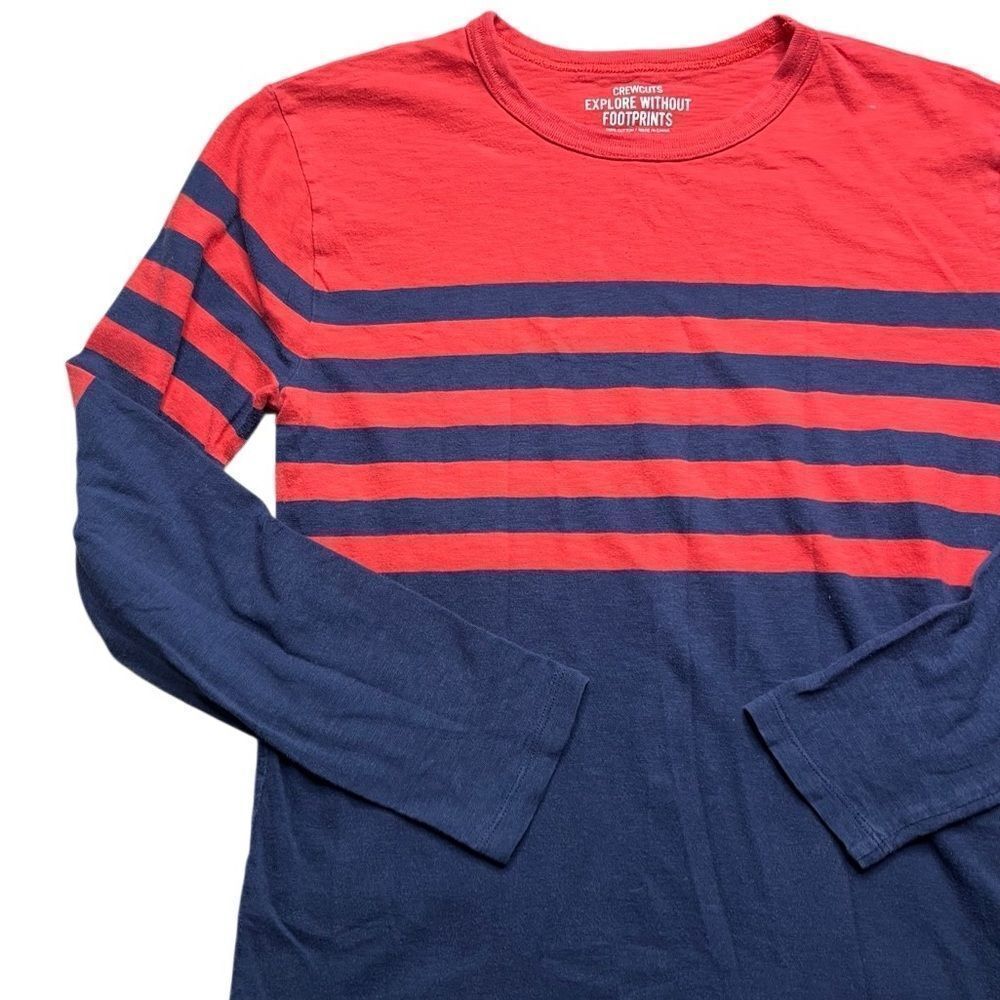 Crewcuts Red and Blue Striped Kids Shirt Size 16